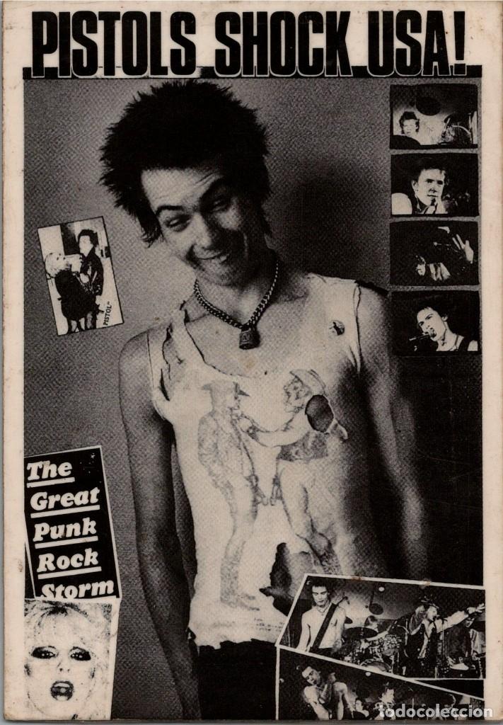 Fotos de Cantantes: Pistols Shock USA! - Postal Inglesa 150x106mm. - Ref. U344-Sid Shox USA