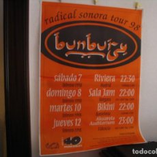 Fotos de Cantantes: BUNBURY CARTEL ORIGINAL ESPAÑA GIRA TOUR 1998 HEROES DEL SILENCIO 135X100
