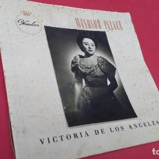 Fotos de Cantantes: VICTORIA DE LOS ANGELES - 1949 - WINDSOR PALACE - FOTOGRAFIA DE PORTADA. Lote 340617943