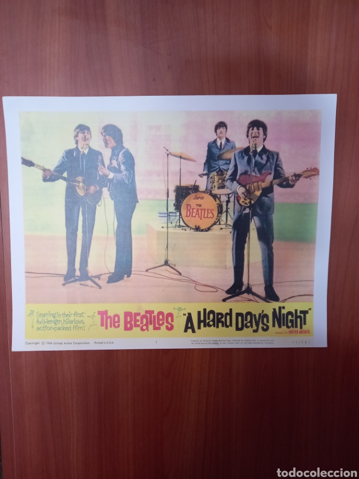 Fotos de Cantantes: THE BEATLES: 8 LAMINAS DE A HARD DAY'S NIGHT-REPROS DE SUS LOBBYS ORIGINALES U.K-GRAN TAMA&Ntilde;O!