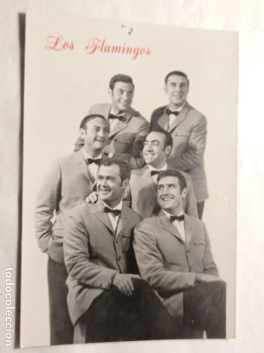 Photos de Chanteurs et Chanteuses: Fotograf&iacute;a original a&ntilde;os 60/70 artista grupo Los Flamingos