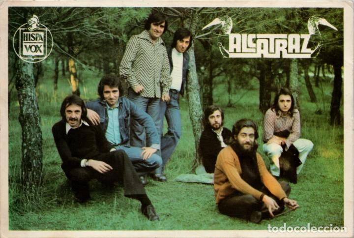 Photos de Chanteurs et Chanteuses: Alcatraz - Discos Hispavox - Discograf&iacute;a al dorso - 155x103mm.