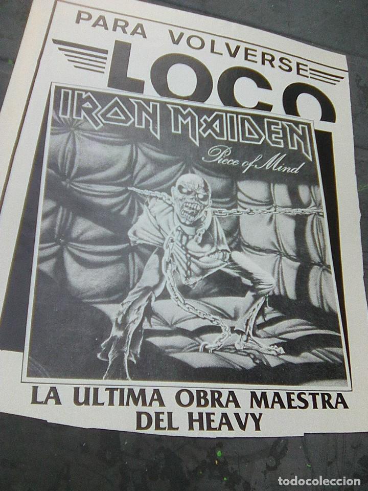 Fotos de Cantantes: Iron Maiden - Para volverse loco - Poster recorte 19,80 por 24,50 El Gran Musical 1983 -