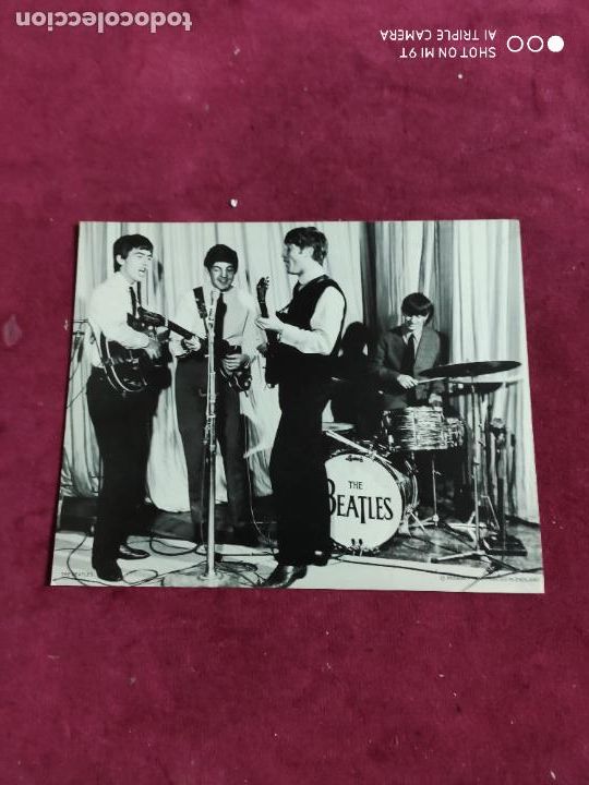 Fotos de cantantes: the beatles foto anabas 1984 carton 20,5 x 25 cm