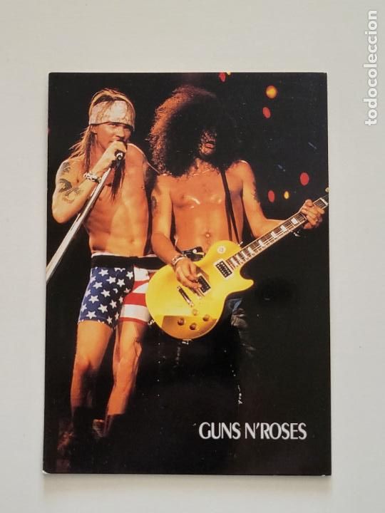 Photos of Singers: POSTAL GUNS N'ROSES AXL ROSE SLASH P.c. 158 WORLD COLLECTION FOTO: MABUSE PRINTED IN ITALY