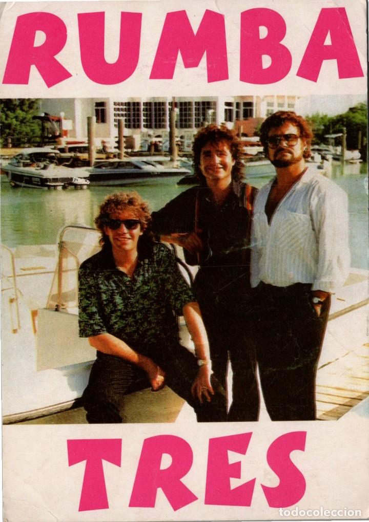 Fotos de cantantes: Rumba Tres - No consta editor, ni Compa&ntilde;&iacute;a Discogr&aacute;fica, ni n&aacute; - Dedicada - Firmada - 150x105mm.
