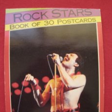 Fotos de Cantantes: ROCK STARS - BOOK OF 30 POSTCARDS - FREDDIE MERCURY.. Lote 349354484