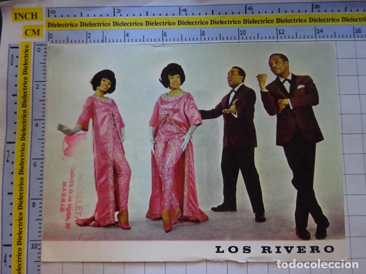 Fotos de cantantes: TARJETA POSTAL DE M&Uacute;SICA. GRUPO MUSICAL LOS RIVERO DISCOS ZAFIRO. 287