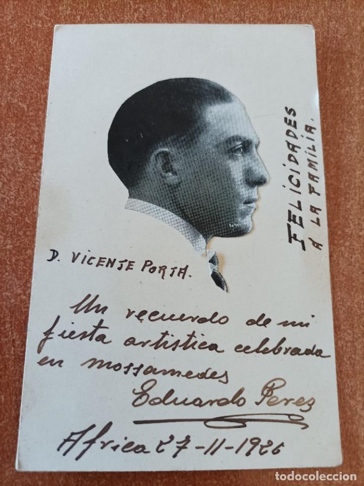 Photos of Singers: Foto postal art&iacute;stica firmada por Eduardo P&eacute;rez &Aacute;frica 1926