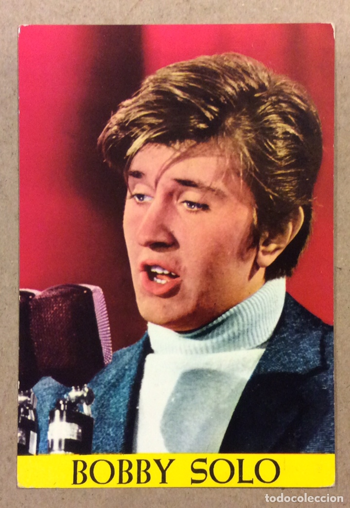 Fotos de Cantores: BOBBY SOLO. POSTAL SIN CIRCULAR BERGAS N&deg; 854. A&Ntilde;OS 60