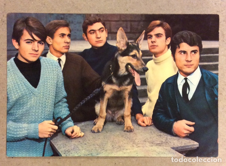 Foto di Cantanti: LOS FINDES. POSTAL SIN CIRCULAR PROMOCIONAL DE LA BANDA. N&deg; 527 OSCAR COLOR. A&Ntilde;OS 60