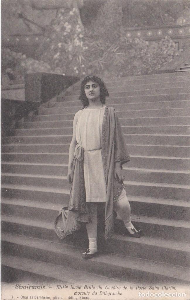 Photos de Chanteurs et Chanteuses: Opera - Semiramide (G.Rossini) - Mlle. Lucie Brille du Theatre de la Porte Sai - Chorante - 141x90mm