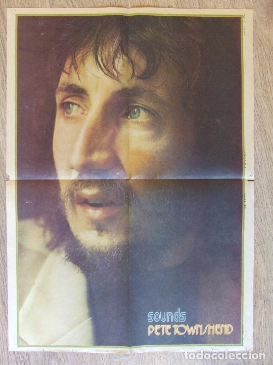 Fotos de Cantantes: POSTER PETE TOWNSHEND THE WHO PERIODICO-REVISTA INGLESA SOUND 1973
