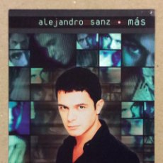 Fotos de Cantantes: ALEJANDRO SANZ “MÁS” (1997). TARJETA PROMOCIONAL DISCOGRÁFICA WEA. DISCOGRAFÍA AL DORSO.