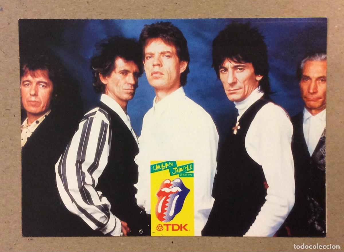 Fotos de Cantantes: THE ROLLING STONES &ldquo;URBAN JUNGLE TOUR 1990&rdquo;. POSTAL CONSURSO TDK ENTRADAS. DESPLEGABLE.