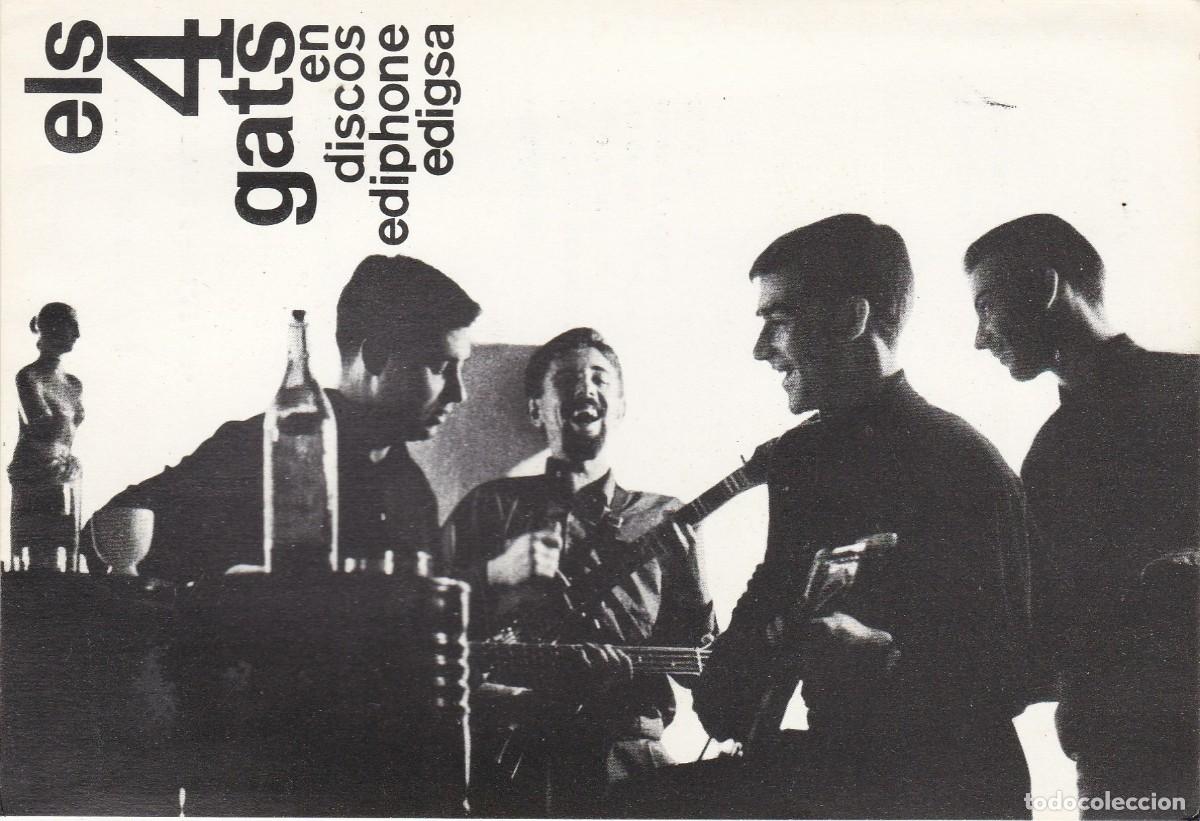 Fotos de Cantantes: Els 4 gats - Discos Ediphone - Edigsa - Discograf&iacute;a al dorso - 150x103mm