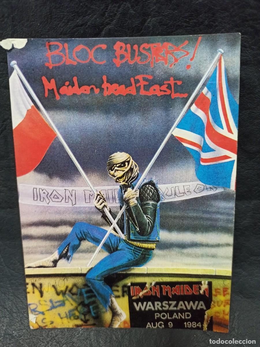 Fotos de Cantantes: Postal Iron Maiden. Warszawa 1984. L1