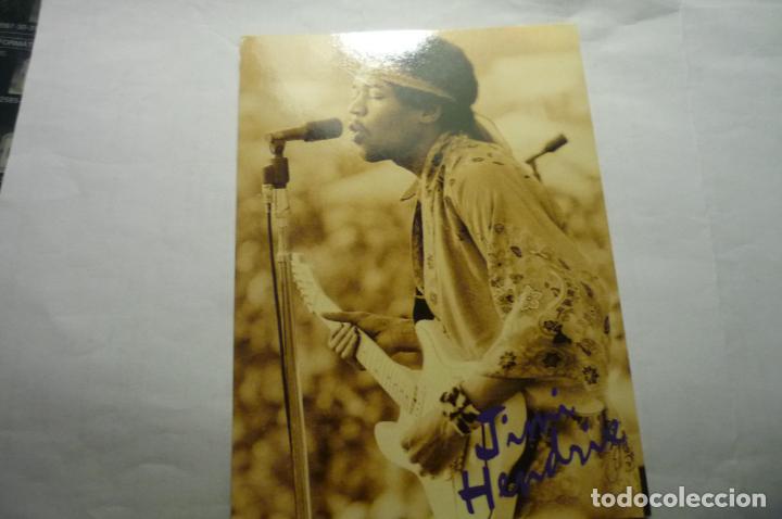 Fotos de Cantantes: postal extranjera cantante jimi hendrix
