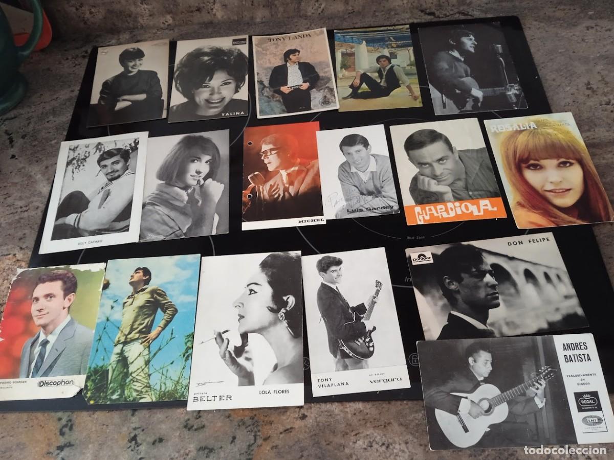 Fotos von Musikern: LOTE 34 POSTALES PROMOCIONALES CANTANTES ESPA&Ntilde;OLES A&Ntilde;OS 60
