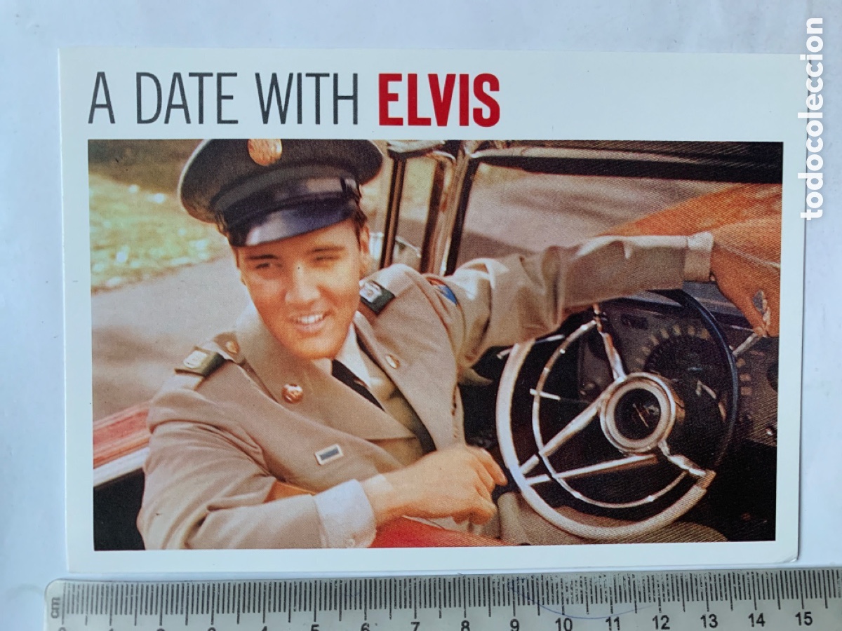 Fotos de cantantes: A DATE WITH ELVIS PRESLEY. POSTAL. UNDERGROUND.