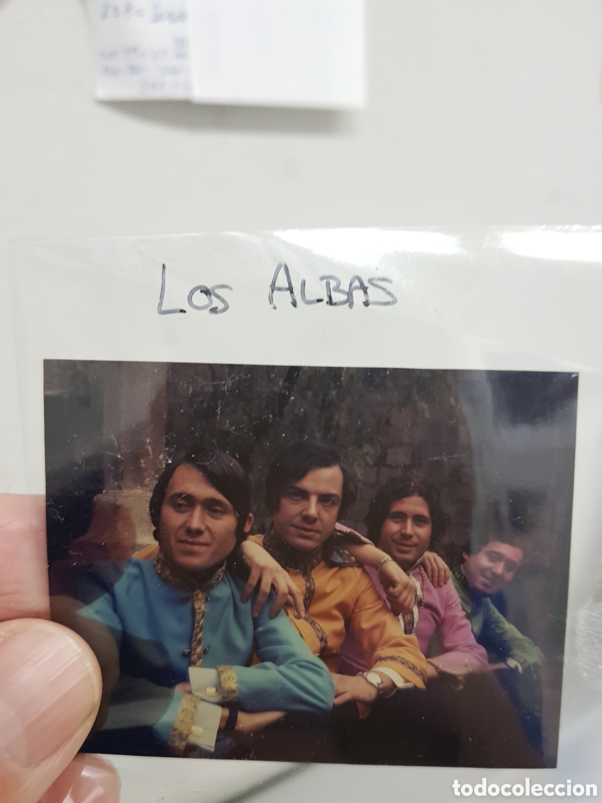 Photos de Chanteurs et Chanteuses: LOS ALBAS: POP ESPA&Ntilde;OL 60'S BEATLES 2 SLIDE ANTIGUO DE COMPA&Ntilde;IA DE PUBLICIDAD ORIGINAL PIEZA ANTIGUA