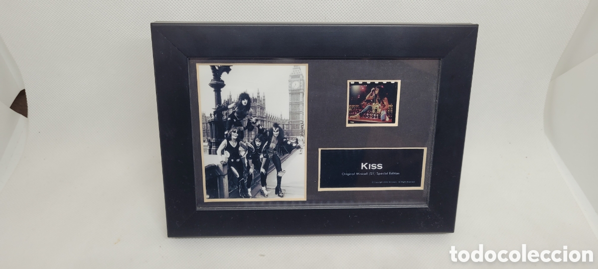 Fotos de Cantantes: KISS CUADRO MINICELL. FOTOGRAF&Iacute;A. CERTIFICADO AUTENTICIDAD. HEAVY ROCK.