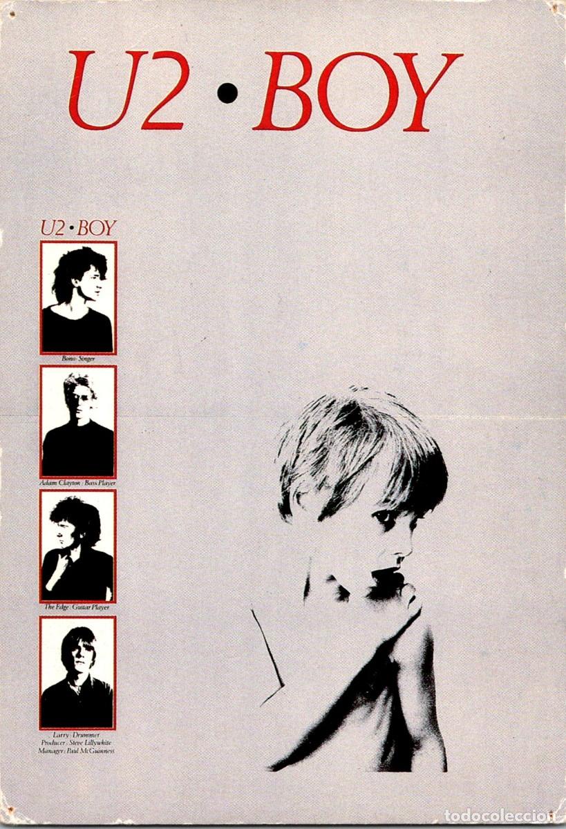 Fotos de cantantes: U2 &middot; Boy - Postal - Ed. Media Com - Ref. Record 55 - 150x105mm