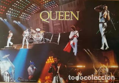 Fotos von Musikern: QUEEN. Gran p&oacute;ster giras en directo. Precintado