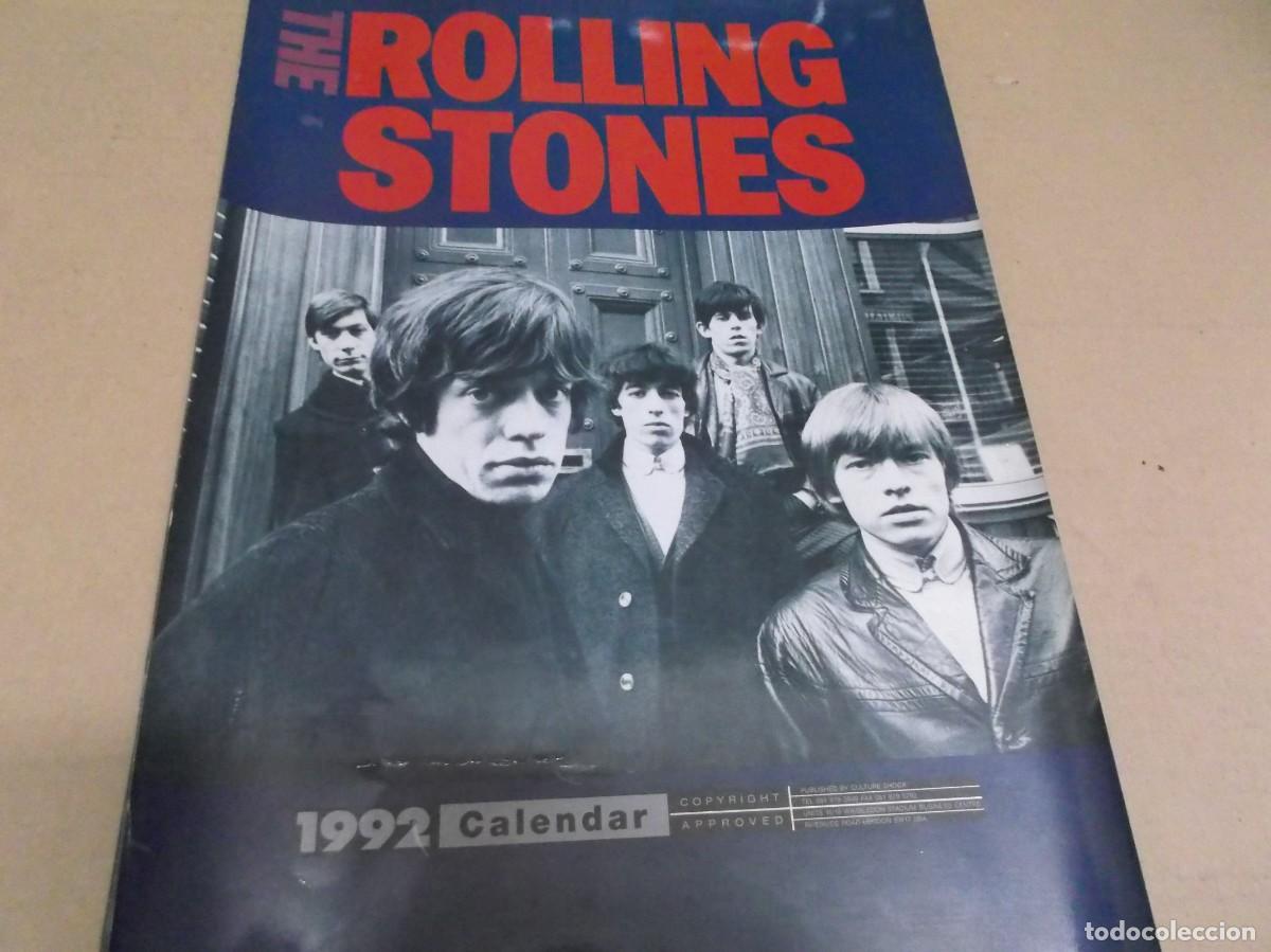 Fotos de Cantantes: THE ROLLING STONES ALMANAQUE CALENDARIO A&Ntilde;O 1992 - CONTIENE 12 FOTOS DIFERENTES DEL GRUPO