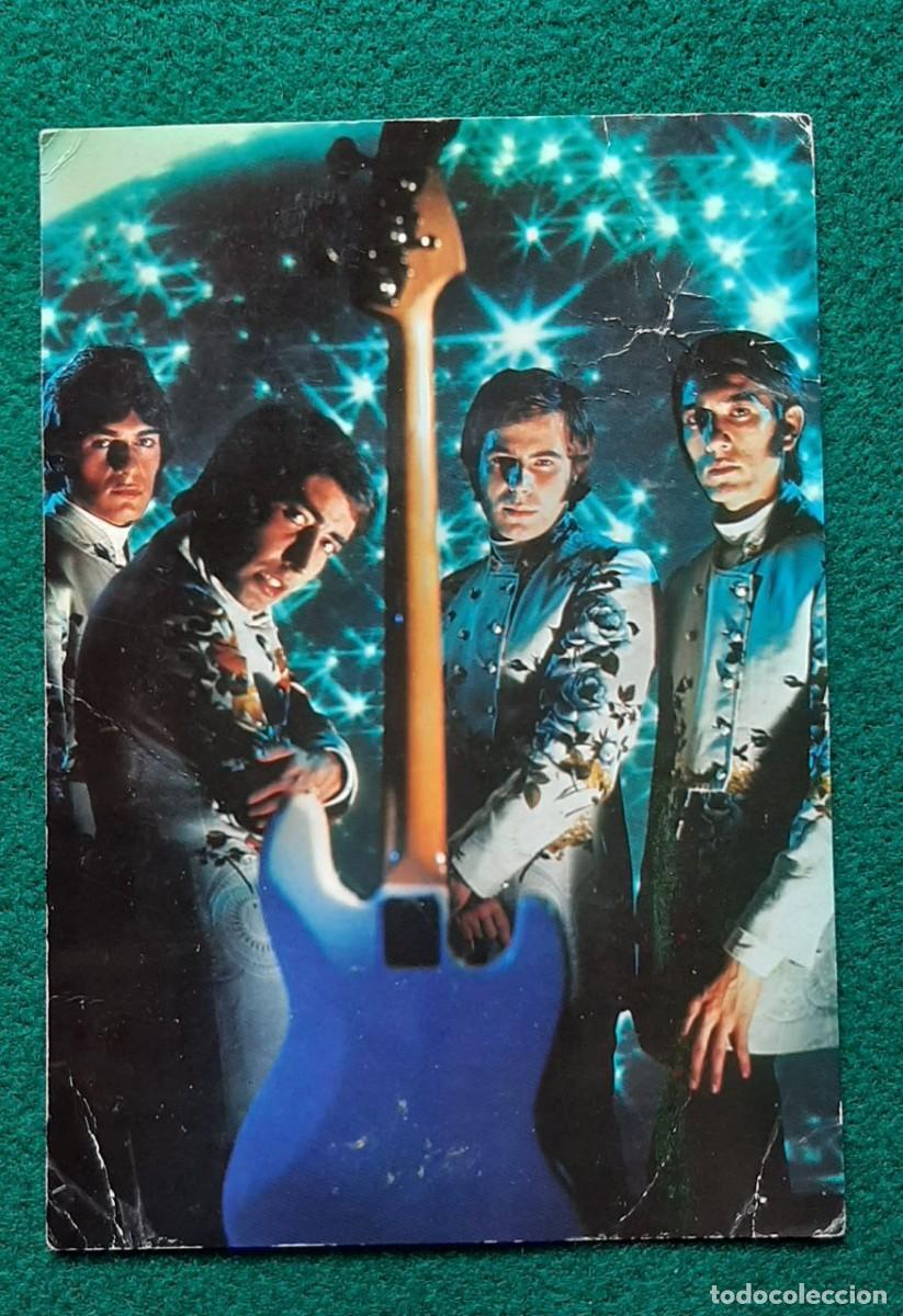 Photos de Chanteurs et Chanteuses: LOS GRITOS. POSTAL PROMOCIONAL - FIRMADA POR TODO EL GRUPO - EDICIONES ART&Iacute;STICAS LEON COLOR (1968).