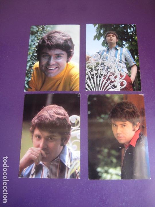 Fotos von Musikern: LOTE DE 4 POSTALES ORIGINALES DE RAPHAEL 60'S CORRELATIVAS - COMO NUEVAS