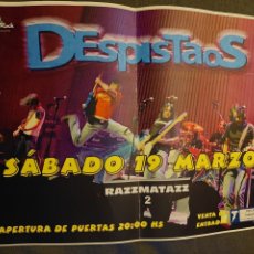 Fotos de Cantantes: POSTER CONCIERTO DESPISTAOS - BARCELONA RAZZMATAZZ 2 - 19 MARZO. Lote 398428859