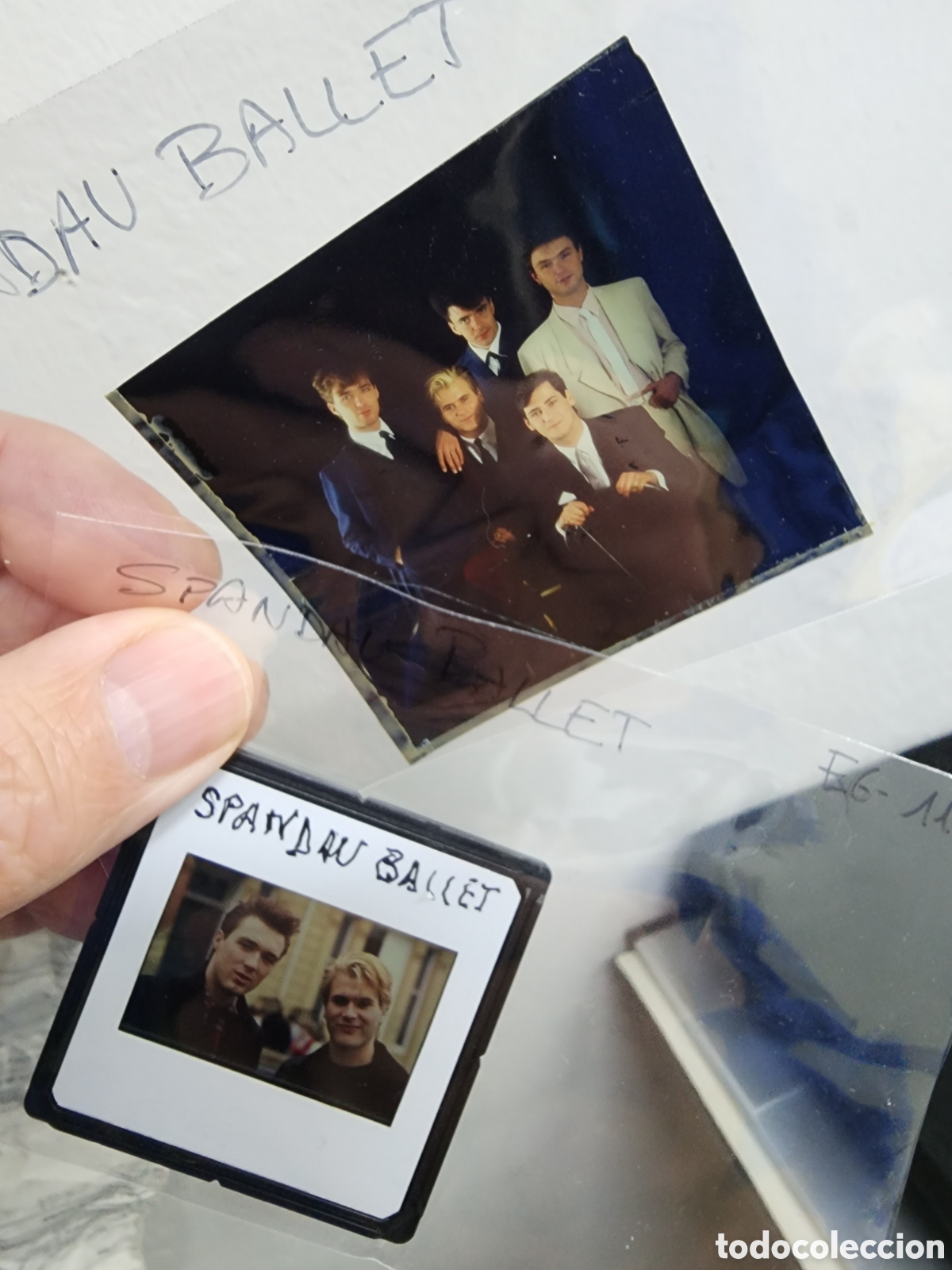 Photos de Chanteurs et Chanteuses: SPANDAU BALLET: 2 SLIDES DE COMPA&Ntilde;IA PUBLICITARIAS- ANTIGUOS COLECCIONISTAS