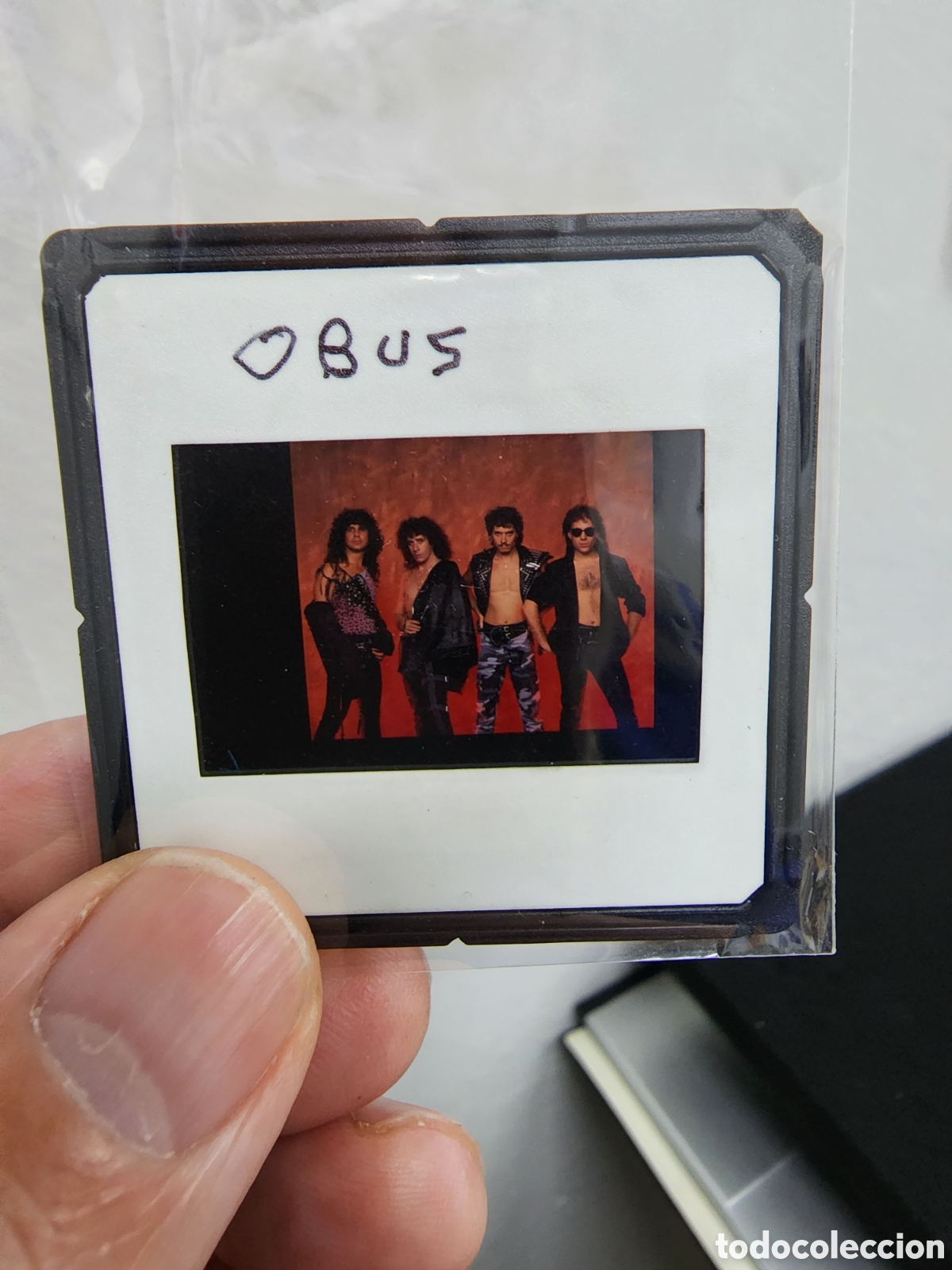 Photos de Chanteurs et Chanteuses: OBUS: HEAVY METAL SPAIN SLIDE DE COMPA&Ntilde;IA PUBLICITARIAS- ANTIGUOS COLECCIONISTAS