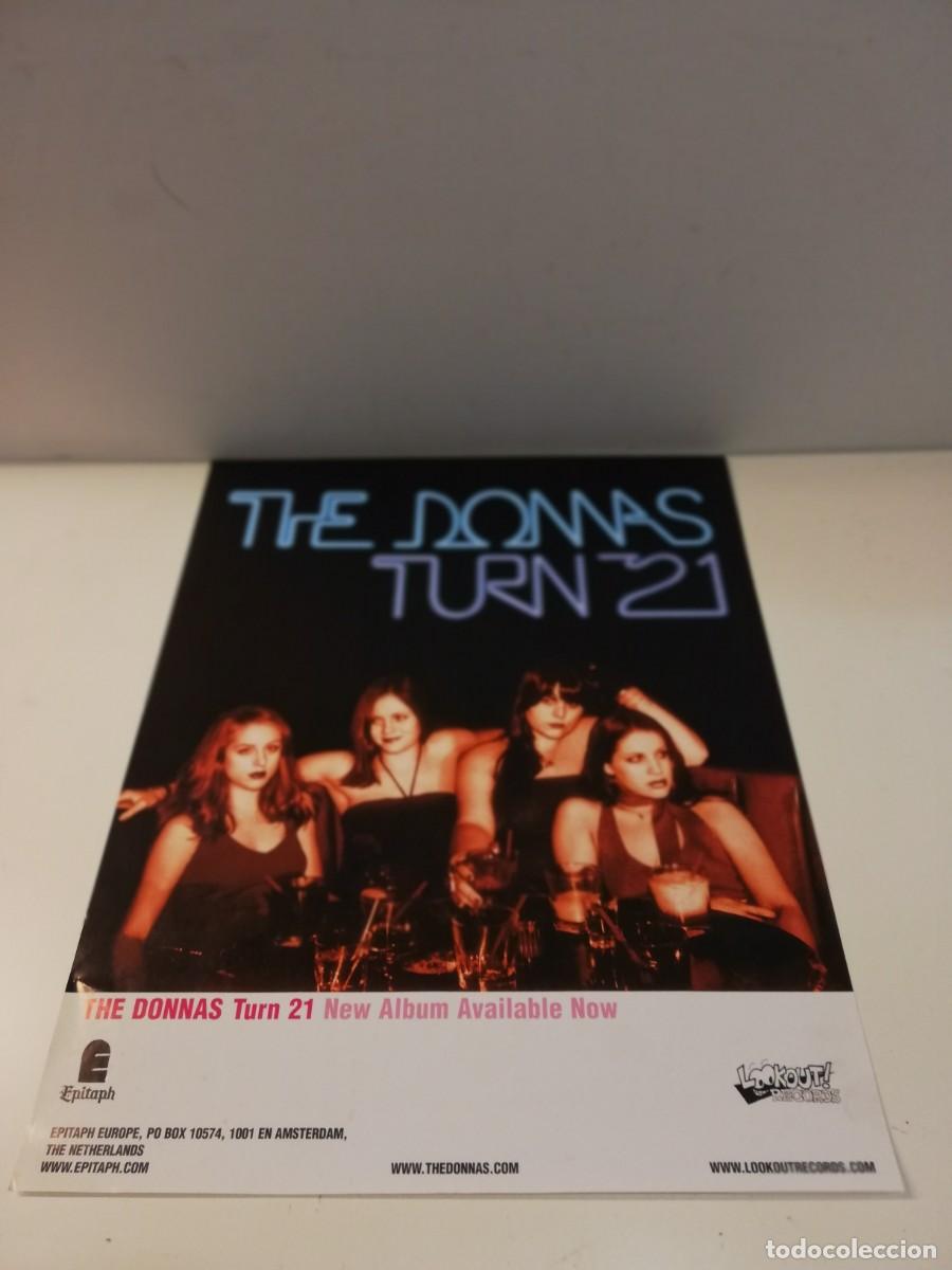 Fotos von Musikern: 9P- POSTER ORIGINAL LANZAMIENTO A&Ntilde;OS 90&acute;S/00&acute;S- THE DONNA- 52X42 APRX