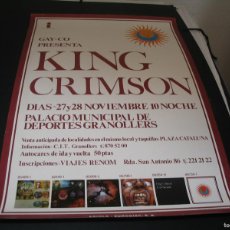 Fotos de Cantantes: KING CRIMSON CARTEL ORIGINAL GIRA TOUR 1973 GRANOLLERS 75X50