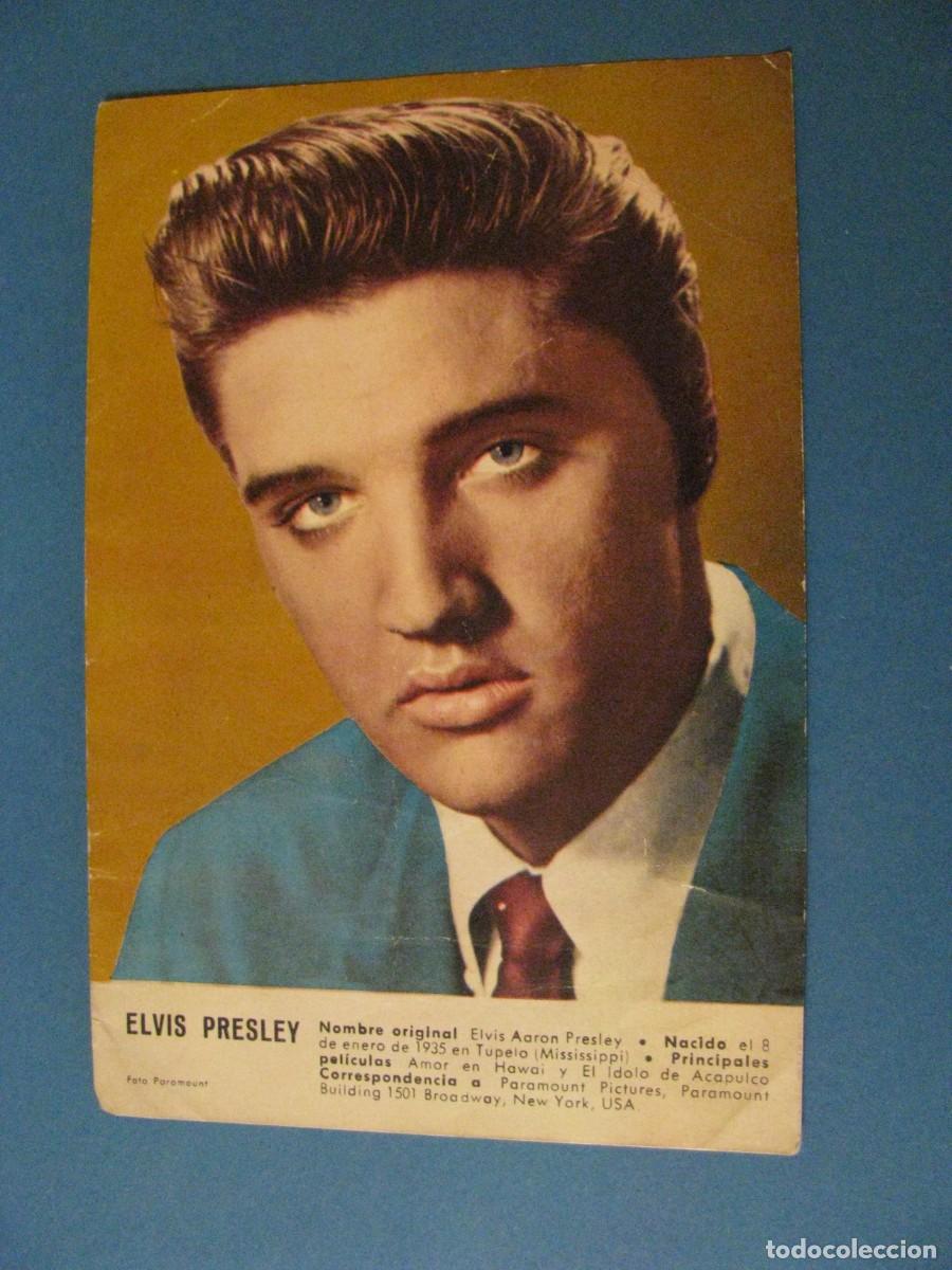 Fotos von Musikern: POSTAL DE ELVIS PRESLEY. FOTO PARAMOUNT. DETRAS EN BLANCO. LEER LA DESCRIPCION.