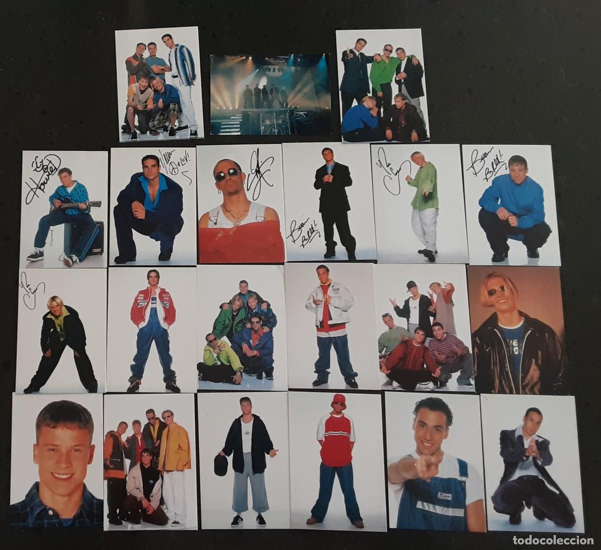 Photos de Chanteurs et Chanteuses: Lote de veintiuna mini postales de Back Street Boys
