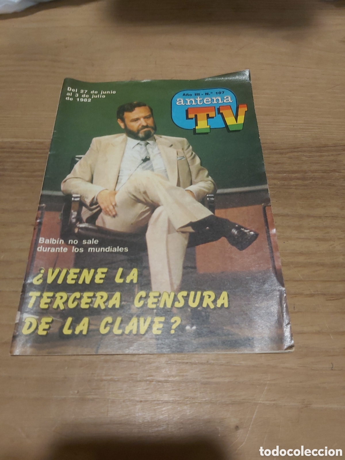 Photos of Singers: 1982 antena TV n&uacute;mero 107 balvin y los mundiales , p&oacute;ster Rid Stewart