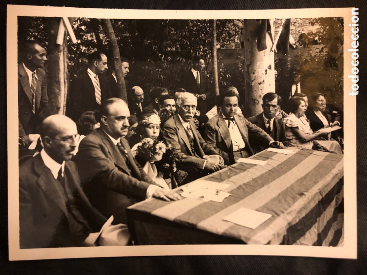 Photos of Singers: Foto original de Moya Moia 1933 homenaje al tenor Francisco vi&ntilde;as fiesta del &aacute;rbol frutal