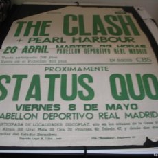 Fotos de Cantantes: THE CLASH + PEARL HARBOUR CARTEL ORIGINAL MADRID 1981 GIRA TOUR 100X70