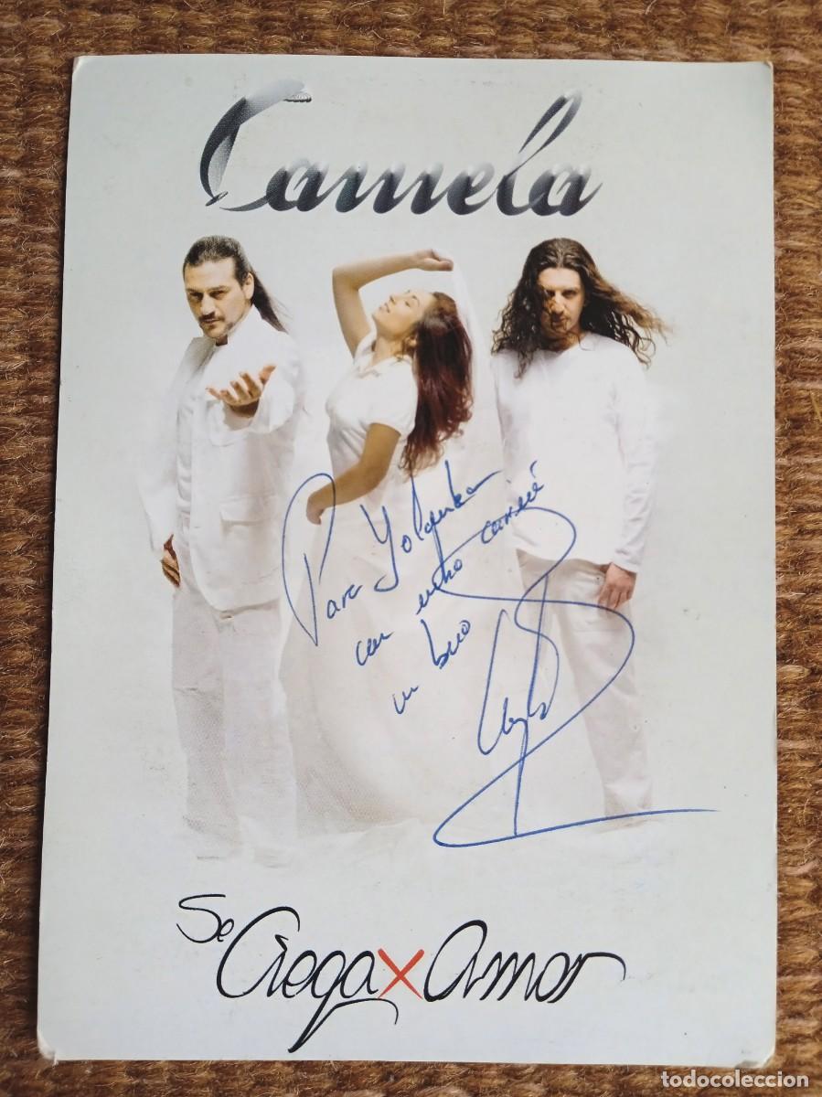 Photos of Singers: CAMELA - POSTAL CON AUTOGRAFO