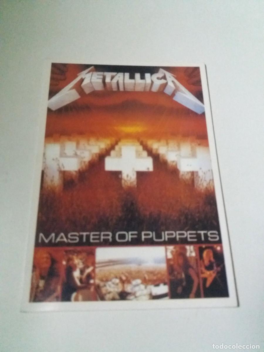 Fotos de Cantantes: POSTAL &rdquo;METALLICA MASTER OF PUPPETS&rdquo; COMO NUEVA RARE RARO POSTCARD