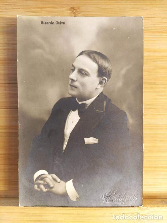 Photos of Singers: RICARDO CALVE-SELLO EN SECO A.ESPLUGAS-FOTOGRAFICA-POSTAL ANTIGUA-(104.666)