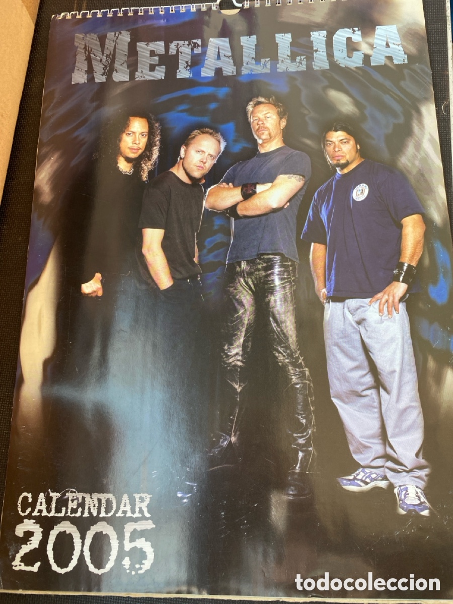 Fotos de Cantantes: METALLICA - CALENDARIO A&Ntilde;O 2005 TAMA&Ntilde;O A 3 EN BUEN ESTADO CON 12 PAGINAS
