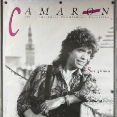 Fotos de Cantantes: CAMARÓN DE LA ISLA “SOY GITANO” (1989). CARTEL ORIGINAL PROMOCIONAL DEL ÁLBUM
