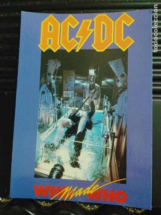 Photos de Chanteurs et Chanteuses: POSTAL AC/DC WHO MADE WHO N&ordm; 565, REFLEX MARKETING, 1990 RARA