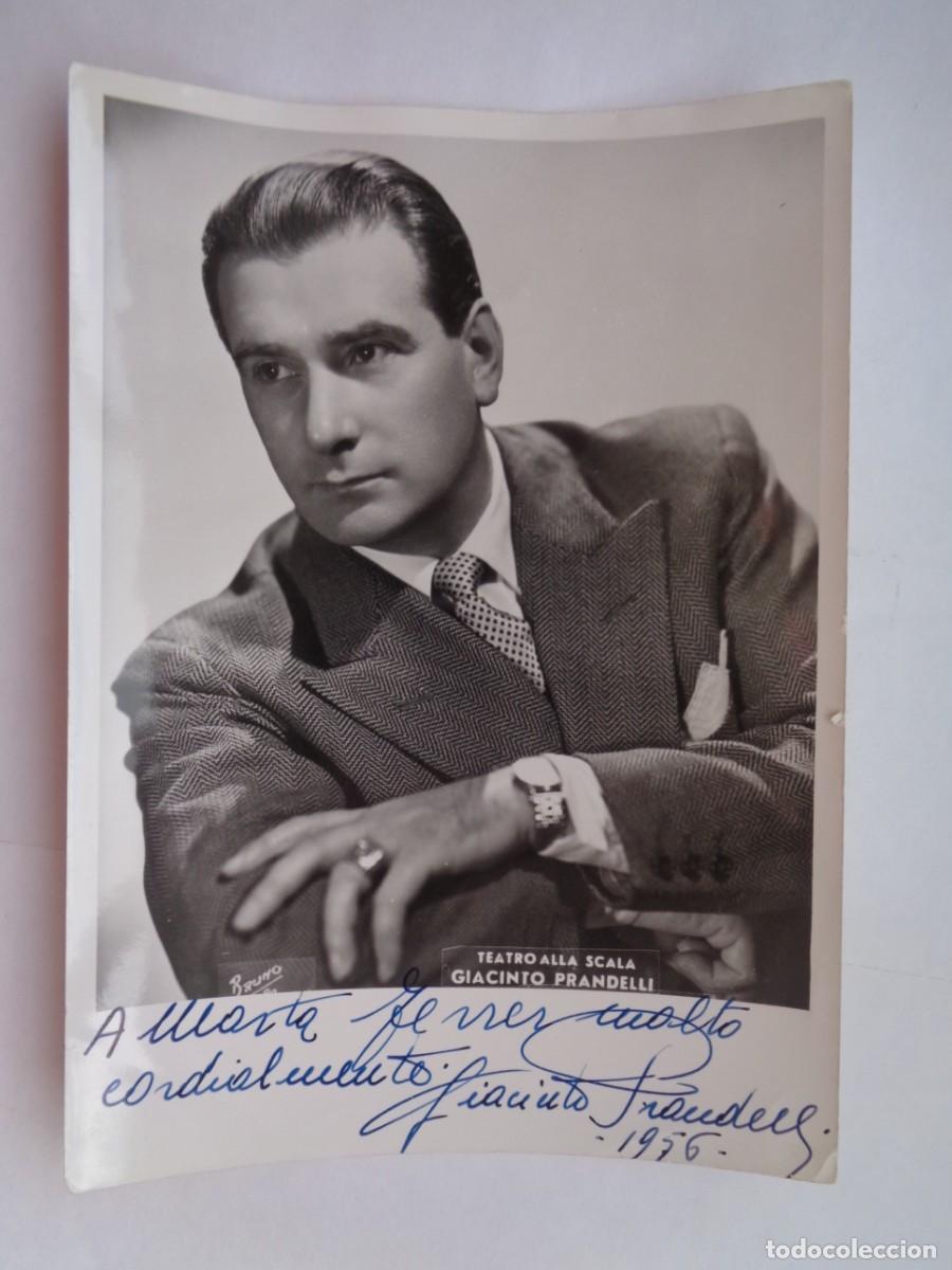 Photos of Singers: FOTO DEL TENOR GIANCINTO PRANDELLI , DEDICADA Y FIRMADA ( MANUSCRITA )
