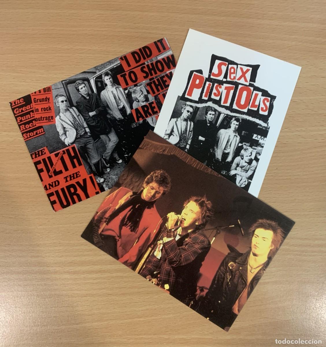 Fotos de cantantes: LOTE DE 3 POSTALES DEL GRUPO PUNK SEX PISTOLS