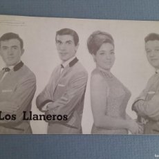 Fotos de Cantantes: TARJETA DISCOGRAFIA LOS LLANEROS, EN DISCOS ZAFIRO (AÑOS 60 APROX, 9X15CM APROX)
